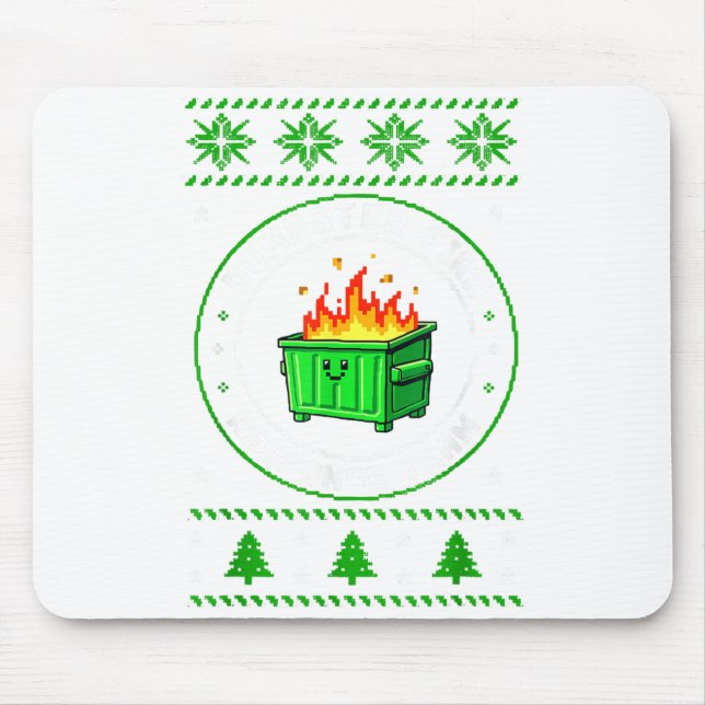 Employee Dumpster Fire Resnse Team Ugly Christmas  Musmatta (Framsidan)
