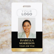Employee ID Namn Company Logotyp Black Guld Busine