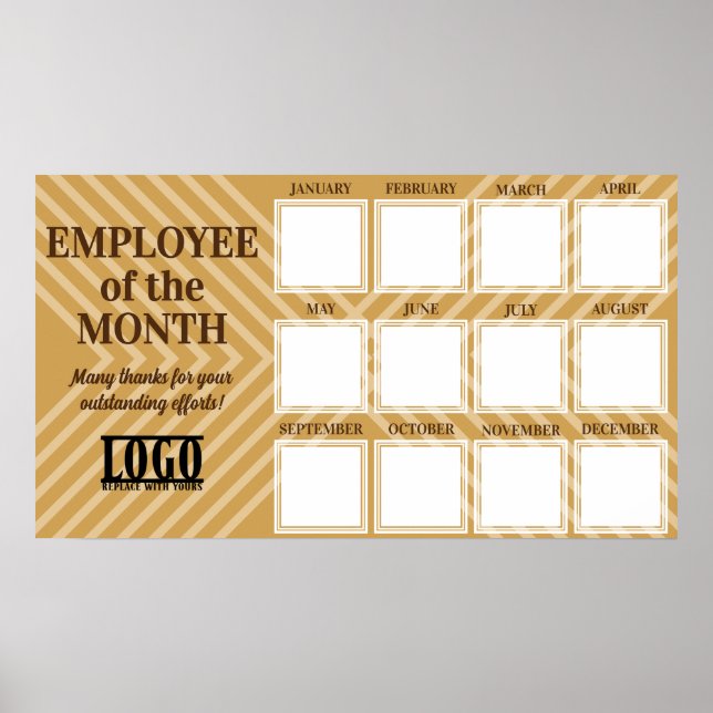 employee of the month 4x4 photo recognition displa poster (Framsidan)