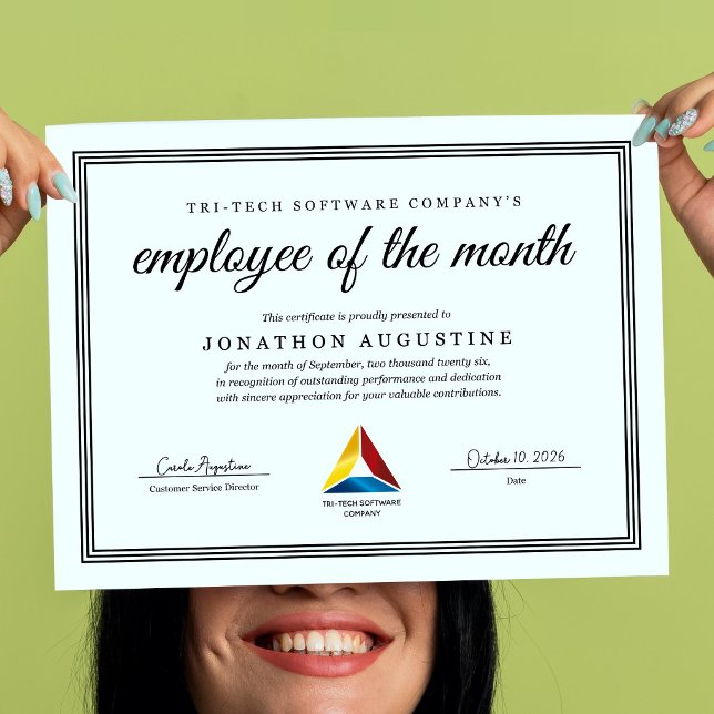 Employee of the Month Certificate Poster (Skapare uppladdad)