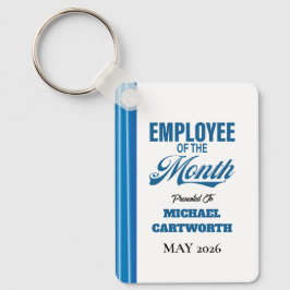 Employee of the Month Custom Business Recognition Nyckelring