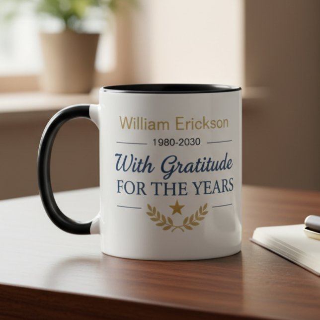 Employee Retirement Celebration Mugg (Employee retirement coffee mug)