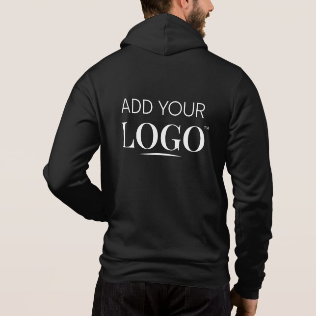 Employee Uniform Business Logo Branded Black T Shirt (Baksida)
