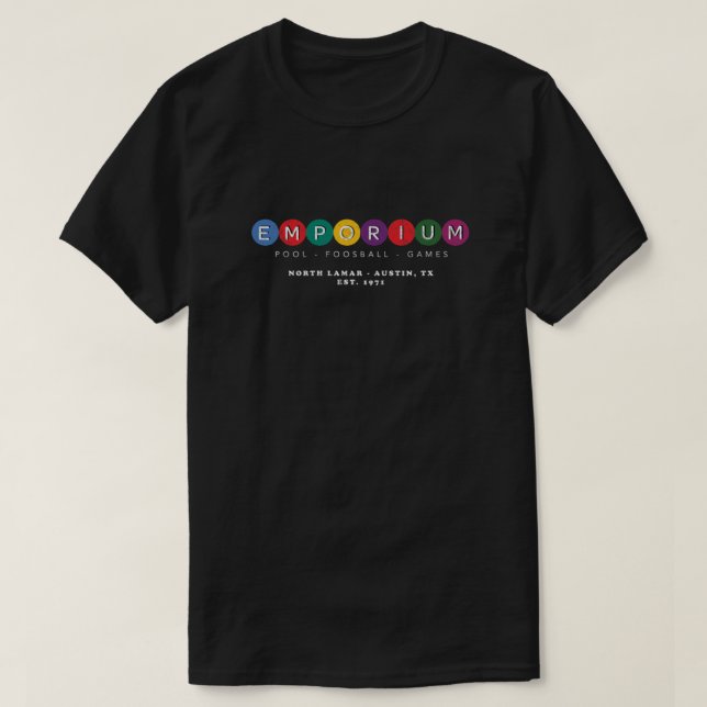Emporium - förskjuten &stämpel; förväxlad klassisk t shirt (Design framsida)