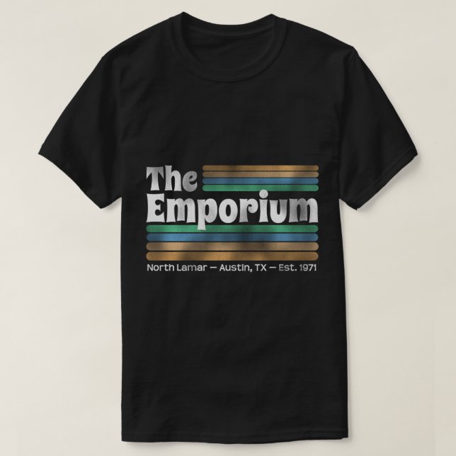 Emporium (förvrängt och förväxlat) t shirt (Design framsida)