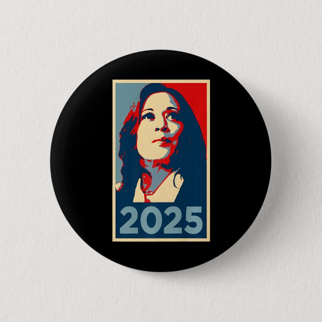 Empower 2025 Inauguration Kamala Harris Obama Post Knapp (Framsida)