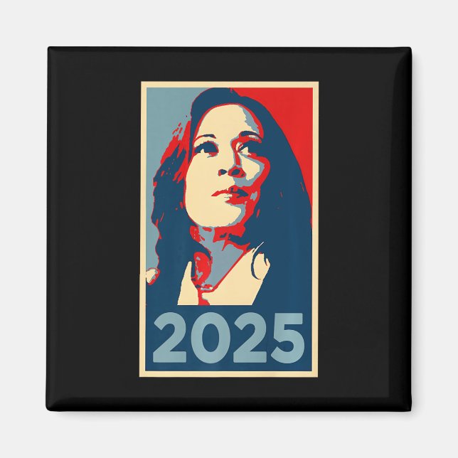 Empower 2025 Inauguration Kamala Harris Obama Post Magnet (Framsidan)