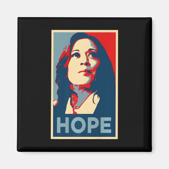 Empower Hope Joy Kamala Harris Obama Poster 47th S Magnet (Framsidan)