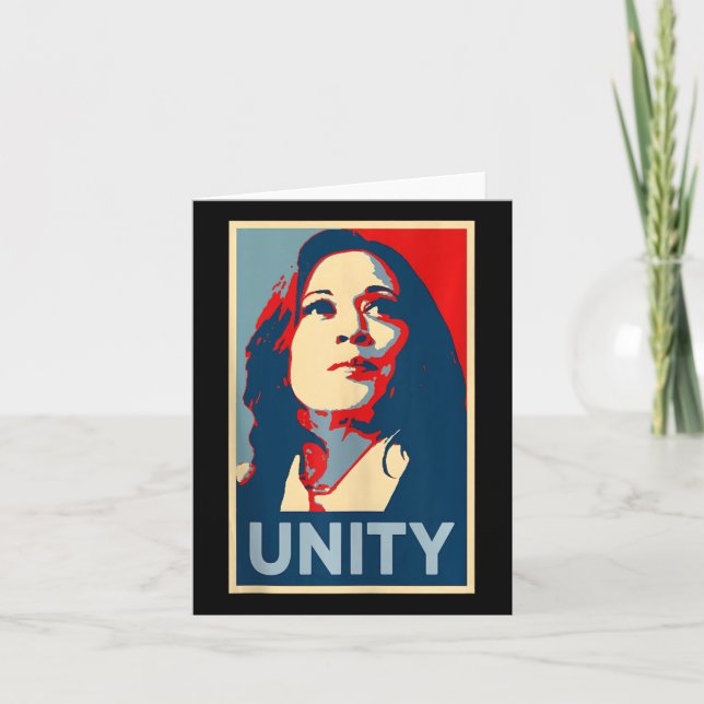 Empower Unity Kamala Harris Hope Poster 47 Rally W Kort (Framsida)