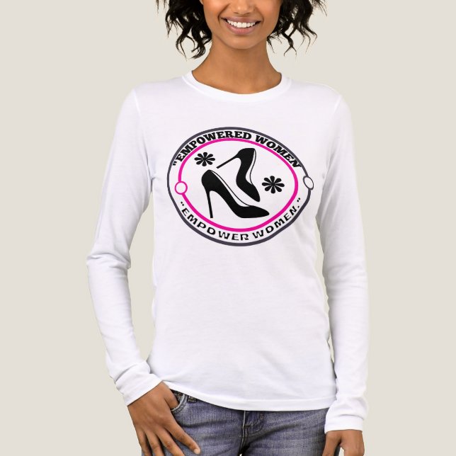 empowerade kvinnor, stärker kvinnor  t shirt (Framsida)