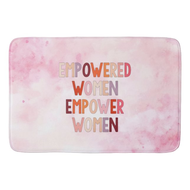 Empowerade Kvinnor Styrker Kvinnor Badrumsmatta (Framsidan)
