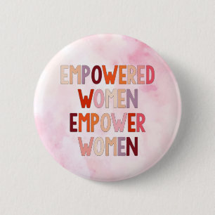 Empowerade Kvinnor Styrker Kvinnor Knapp