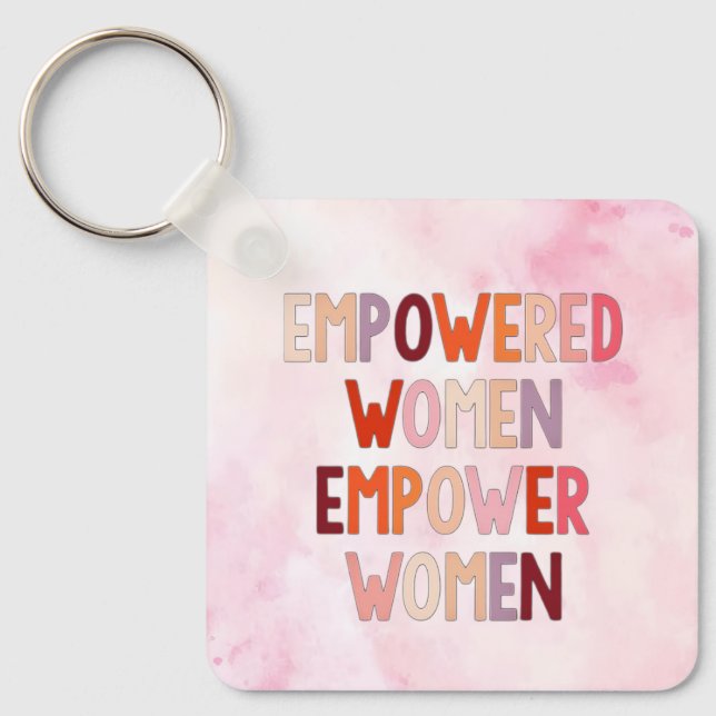 Empowerade Kvinnor Styrker Kvinnor Nyckelring (Framsida)