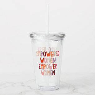 Empowerade Kvinnor Styrker Kvinnor Take Away Mugg