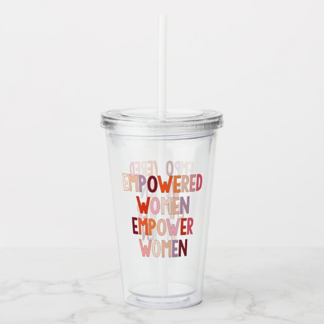 Empowerade Kvinnor Styrker Kvinnor Take Away Mugg (Framsida)