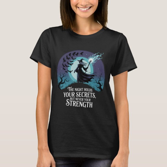 Empowered Witch Halloween T-Shirt (Framsida)