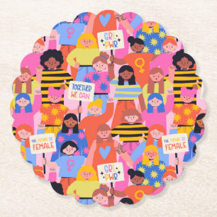 Empowered Women Coaster Underlägg Papper