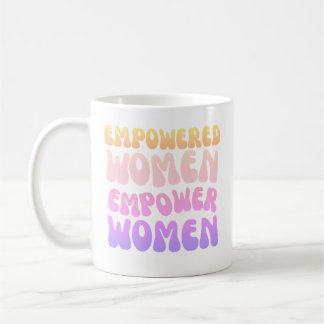 Empowered Women Empower Women Retro Vintage quote Kaffemugg