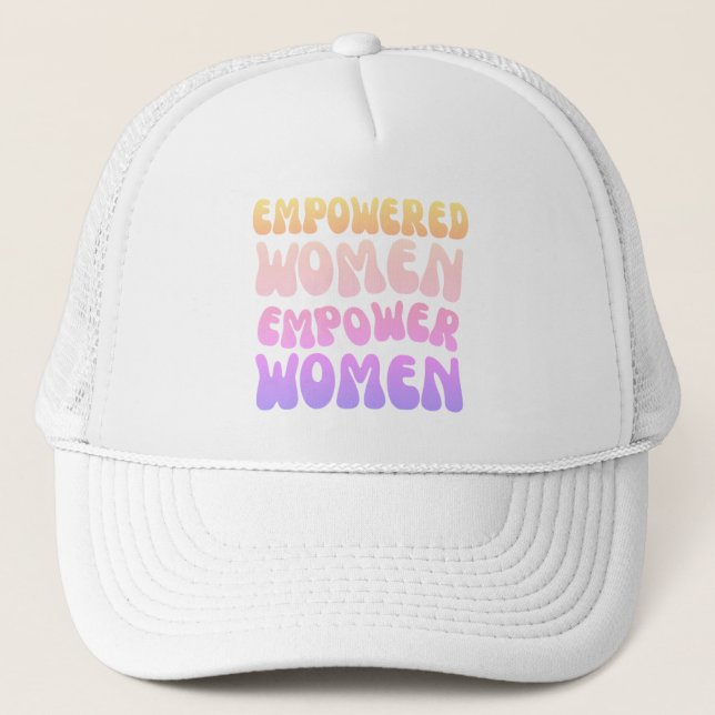 Empowered Women Empower Women Retro Vintage quote Keps (Framsida)
