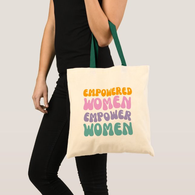 Empowered Women Empower Women Retro Vintage quote Tygkasse (Framsida (produkt))