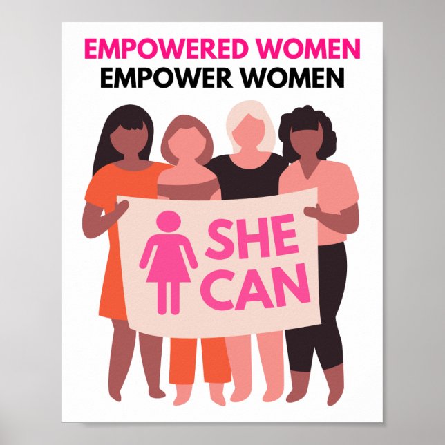 Empowered Women, Empower Women Väggutskrift Poster (Framsidan)