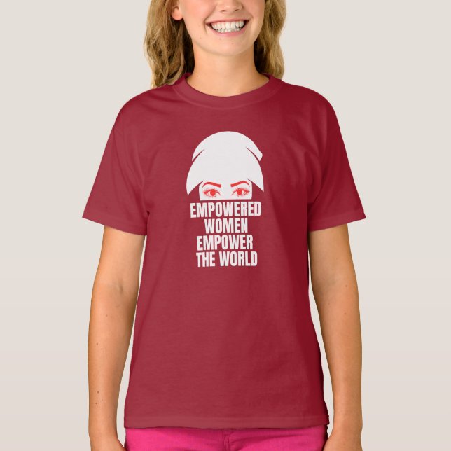 Empowered Women Empower World National Women Day T Shirt (Framsida)