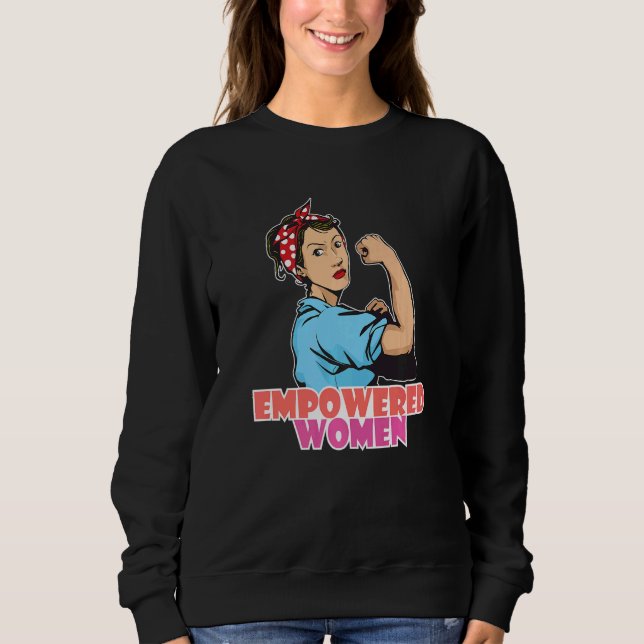 Empowered Women Feminist Women Empowerment Premium T Shirt (Framsida)