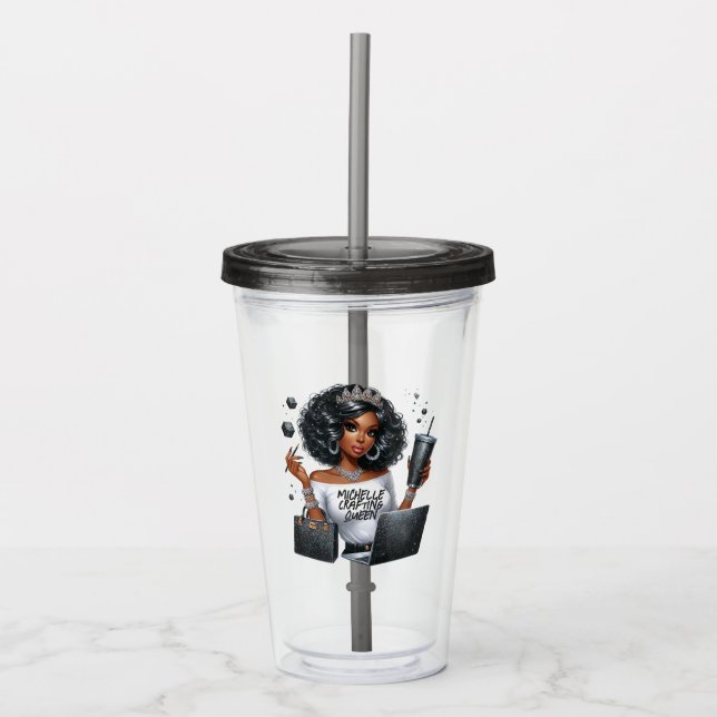 Empowering Afrikansk Amerikansk Konsthantverksdrot Take Away Mugg (Framsida)
