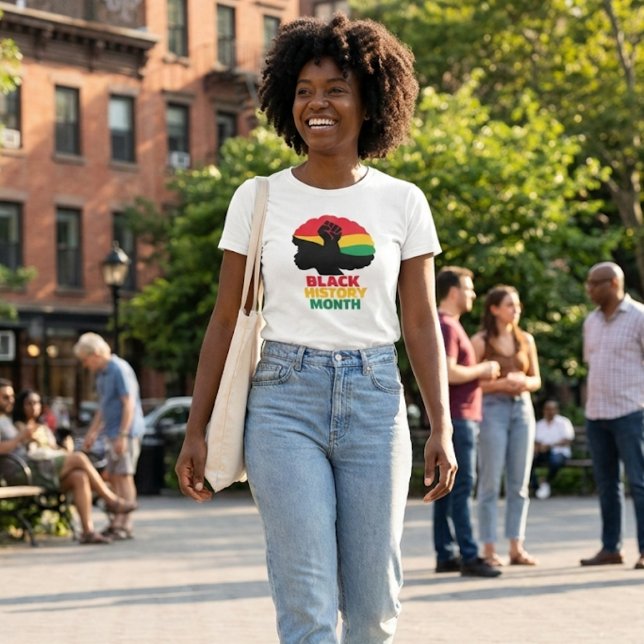 Empowering Afro Kvinna  T Shirt (Empowering Afro Woman )