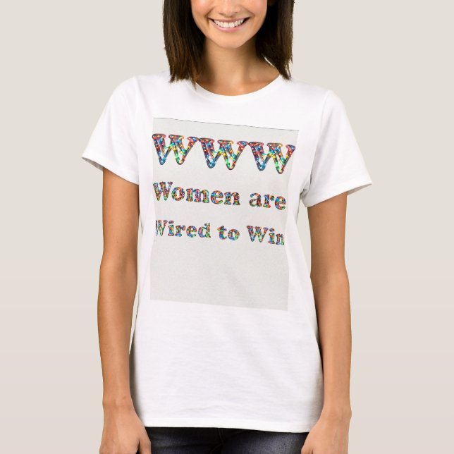 Empowering Kvinnor Genom Konst & Ord T Shirt (Framsida)