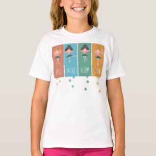 Empowering Pastel Balletflickor Färgblock T Shirt