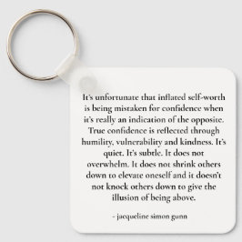 Empowering quote nyckelring