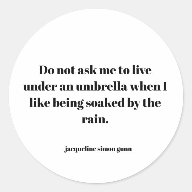 Empowering quote runt klistermärke (Framsida)