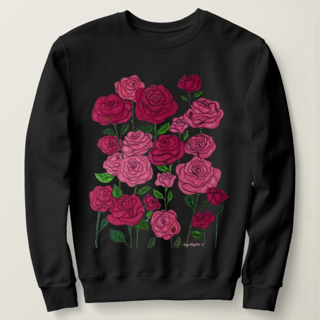 Empowering Rosor T Shirt (Design framsida)