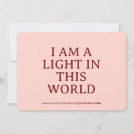 Empowering Self-Love Card – Custom Gift for Her Julkort