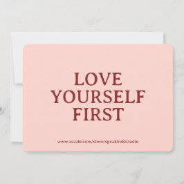 Empowering Self-Love Card – Custom Gift for Women Julkort