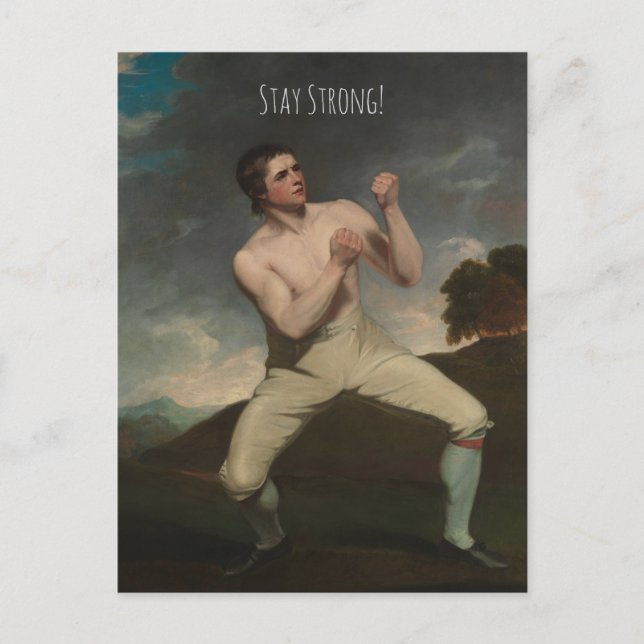 Empowering Stay Strong Art Blank översatt till: Up Vykort (Framsida)