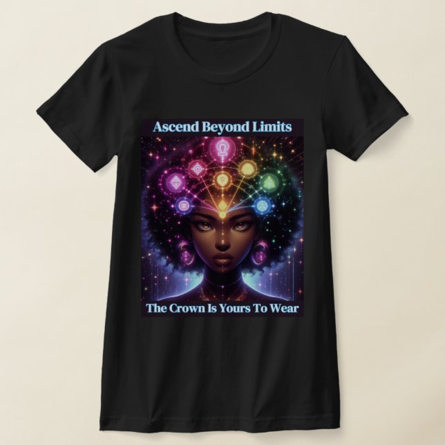 Empowerment & Ancestry: Cosmic Krona T Shirt (Laydown)