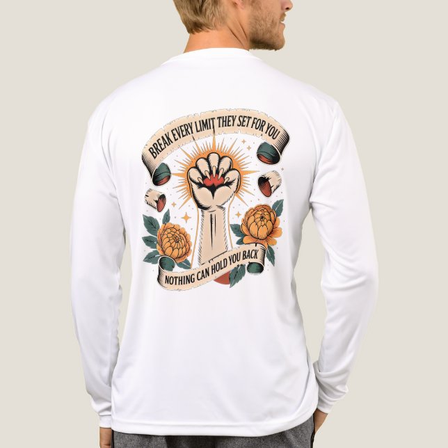 Empowerment att bryta gränser  t shirt (Baksida)