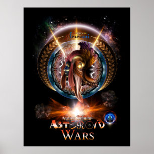 Empress Arzriani Art nouveau Fractal Porträtt Poster