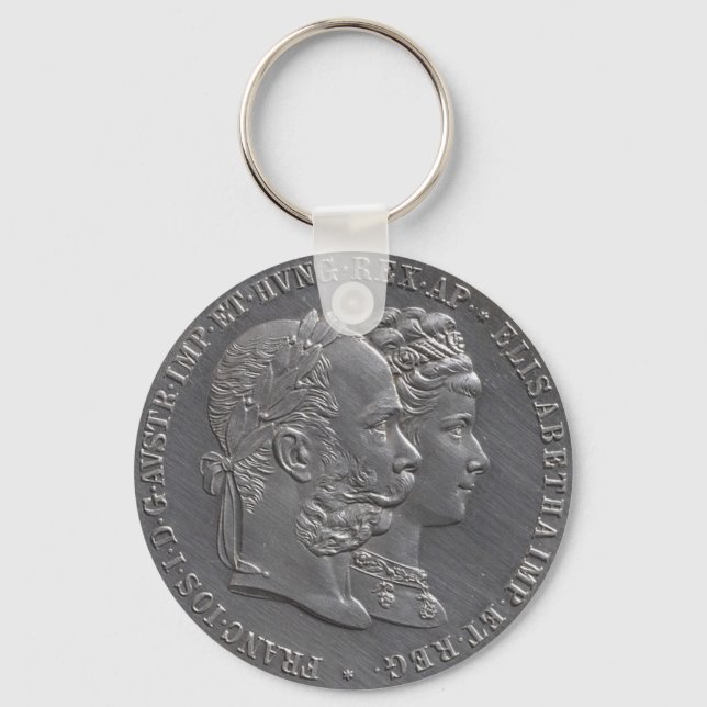 Empress Elisabeth av Austria Sissi Sisi Coin 1879 Nyckelring (Framsida)
