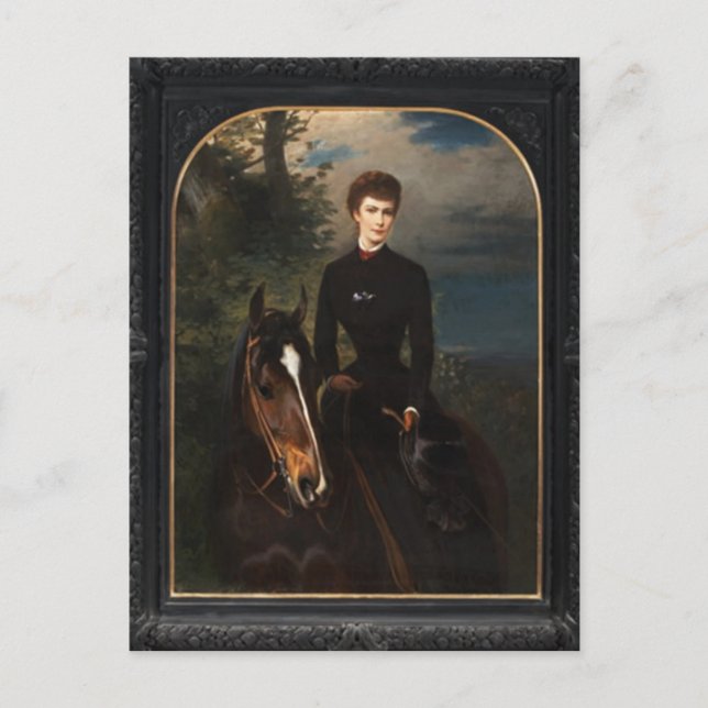 Empress Elisabeth av Österrikes ridhäst #022SS Vykort (Framsida)