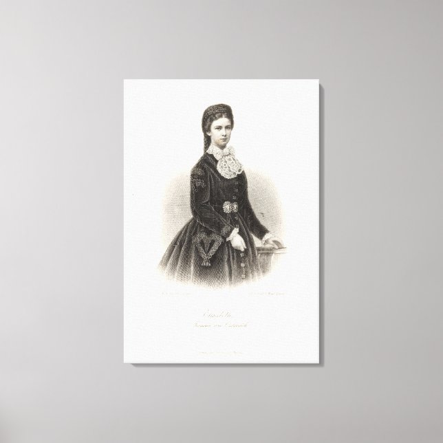 Empress Elisabeth of Austria Canvastryck (Framsida)