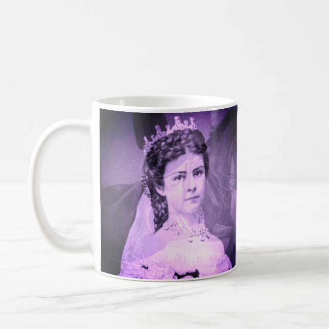 Empress Elisabeth of Austria on horse – Sisi Kaffemugg (Vänster)