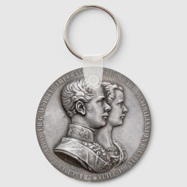 Empress Elisabeth of Austria Sissi Bröllop Coin Nyckelring (Framsida)