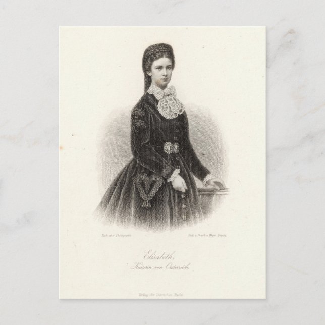 Empress Elisabeth of Austria Vykort (Framsida)