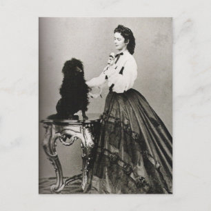 Empress Elisabeth - Sissi - Sisi of Austria & hund Vykort