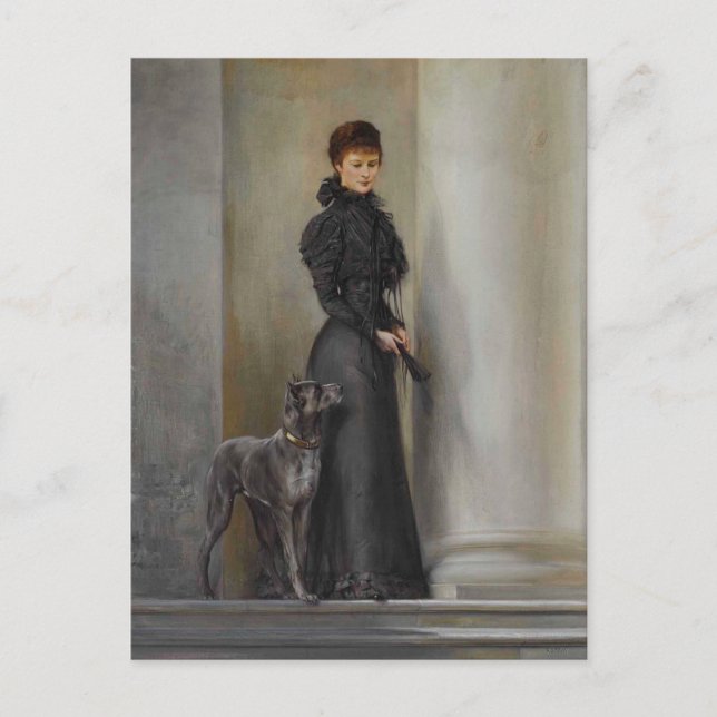 Empress Elisabeth - Sissi - Sisi of Austria & hund Vykort (Framsida)