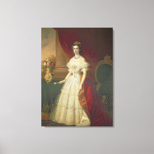Empress Elizabeth av Bayern, 1863 Canvastryck