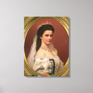 Empress Elizabeth av Bayern i ungrare Canvastryck